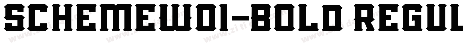 SchemeW01-Bold Regul字体转换